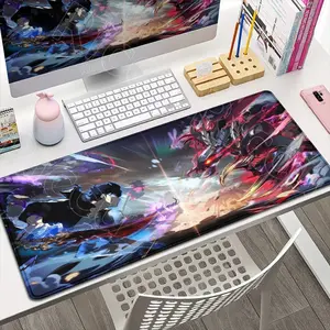 [Sale off up to 65%][Free Ship] New Cool Wallpaper Anime Solo Leveling Mousepad Computer Game Locking Edge Non-slip Mouse Pad Laptop Gaming Keyboard PC Desk Pad