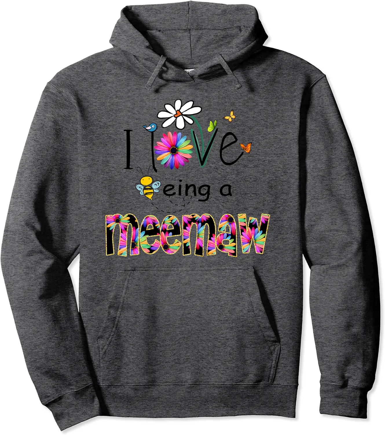 Flower art love being Meemaw shirt love flower truck Pullover Hoodie - Rubencordov Shop 76B09G963V45