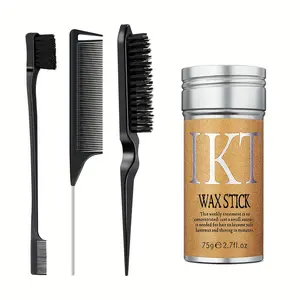 4-Piece Hair Wax Stick Set, Smooth Styling for Flyaways & Wigs, Create Detailed Hair Styles, Perfect for Precision Grooming