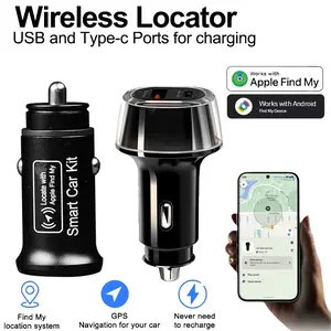 Car Charge GPS Locator Tracker 20W/30W USB Phone Charger Fast Charging Type C QC3.0 PD Car Charger With iPhone Find My Google Android Phone