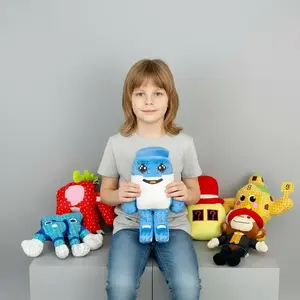 Creative Top Box 9 House Plush Toy Stuffed Animal, Kids Bedroom Decoration, Boy Girl Birthday Gift, Christmas Handout, 1pcs