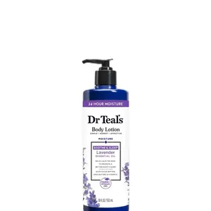 Dr Teal's Body Lotion 24 Hour Moisture + Soothing with Lavender Essential Oil 18 fl oz - Moisturizers Cosmetic Skincare Blend