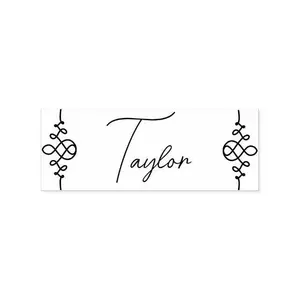 Custom 1" X 2.5" Wood Name Art Stamp, Personalized Wooden Stamp, Name Signature Stamp, Handmade Gift for Crafter, Stationery Lover