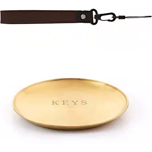 Key Bowl and Keychain Set -Key Bowl for Entryway Table, Decorative Bowl,Valet Tray, Jewelry Dish,Car Key Plate,Perfume Holder,Key Tray for Entryway Table,Bowl for Keys,Key and Wallet Tray