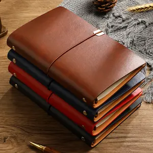 Vintage Faux Leather Journal, Detachable Ring Binder Travel Diary, Perfect Gift for Men and Women, Ideal for Gifts
