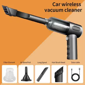 Portable Handheld Vacuum Cleaner with Storm Suction Technology, USB Charge Function, Blow/Suck Capabilities - Ideal for Home, Car Cleaning and Tight Crevices