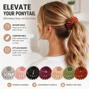7 Pcs Bohemian Style Bird Nest Hair Clips for Women, Elegant Expandable Ponytail Holder & Bun Maker, Minimalist Matte Hair Accessories for Daily & Wedding tiktokshopspringglowup