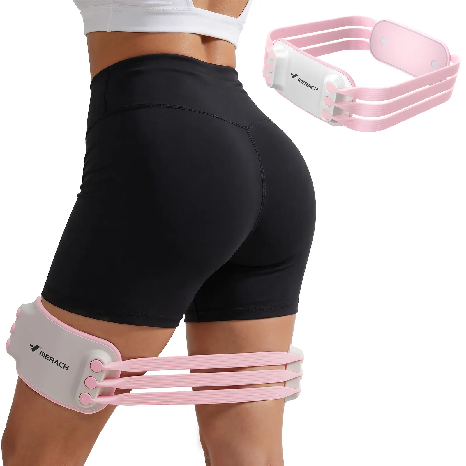 Merach Resistance Bands for Legs and Butt Exercise Loop Bands Yoga, Pilates, Rehab, Fitness and Home Workout, Strength Bands for Booty Resistance Loop Exercise Bands Hiplifter