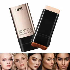 Dual - Ended Eraser Foundation Stick Buildable Radiant Coverage -Multi - Use Concealer & Highlighter for Acne Marks , Nose Contour Flawless Makeup Finish - Versatile Cosmetic Tool , daily gift