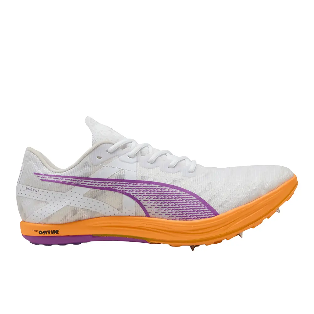PUMA Mens Crossfox Nitro Elite And Field Running Sneakers Shoes - White