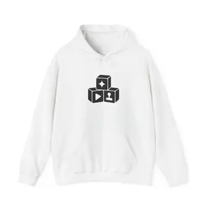 Block Stack Logo Sweatshirt (White)