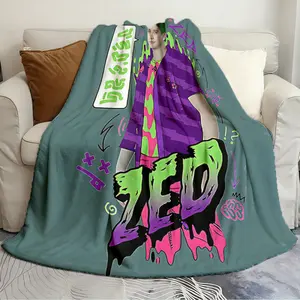 Creative and Unique Blanket Zombies 2 Zombie Zed Fresh and soft blanket Plush blanket soft cartoon print bedspread sofa blanket