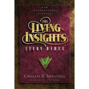 USED-Living Insights Study Bible Burgundy (Hardcover)