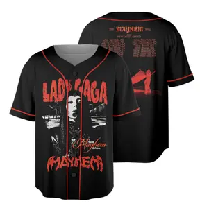 Mayhem Ball Music Tour 2026 Baseball Jersey, World Tour 2026 Concert Jersey, Unisex Baseball Jersey Shirt, Button Front Sport Top, Street Fashion