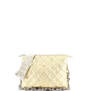 Pre-owned Louis Vuitton material Messenger Bags Coussin Bag Monogram Embossed Lambskin PM by Rebag