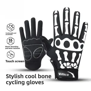 Tiguan riding gloves road bike shock absorption non-slip wear-resistant full finger touch screen outdoor sports mountain bike gloves