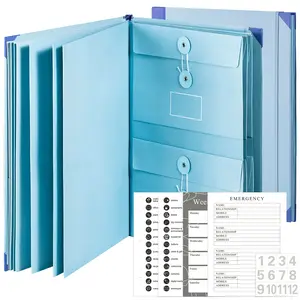 Important Document Organizer,Accordion File Organizer  Document Folder for Passports, Birth Certificates & Important Papers, Office & Home Storage,Organizer Binder for Travel, Anniversary, Graduation & Family Storage