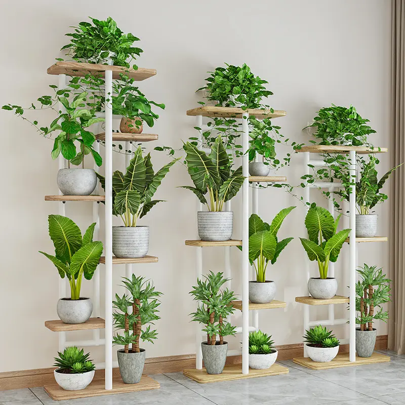 Iron Storage Rack Indoor Living Room Outdoor Gardening Multi-layer Floor-standing Balcony Flower Rack High Temperature Resistant Wear-resistant Easy To Clean Deals For You Days