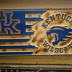 wood Flag KY Wildcats