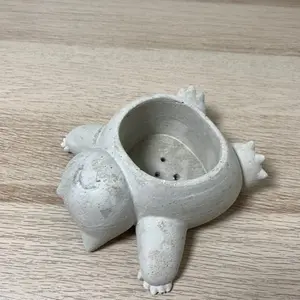 Snorlax Concrete Planter