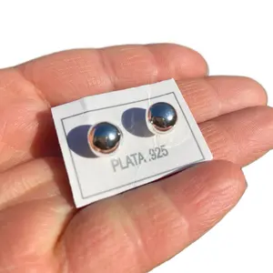 Ball Earrings Silver 925/ Aretes Bolitas de Plata