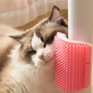 1Pcs Premium Cat Scratcher Corner - Multi-Functional Rubbing Massager, Pamper Your Cat Soft Wall Corner Massager! Washable Scratching Brush, Durable Pet Accessories for Healthy Nail Care And Relaxation