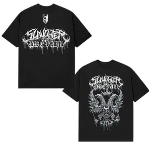 Slaughter To Prevail Crest T-Shirt – Gothic Eagle Metal Graphic Tee, Soft Cotton Blend Shirt, Heavy Deathcore Apparel for Men & Women, Concert Gift