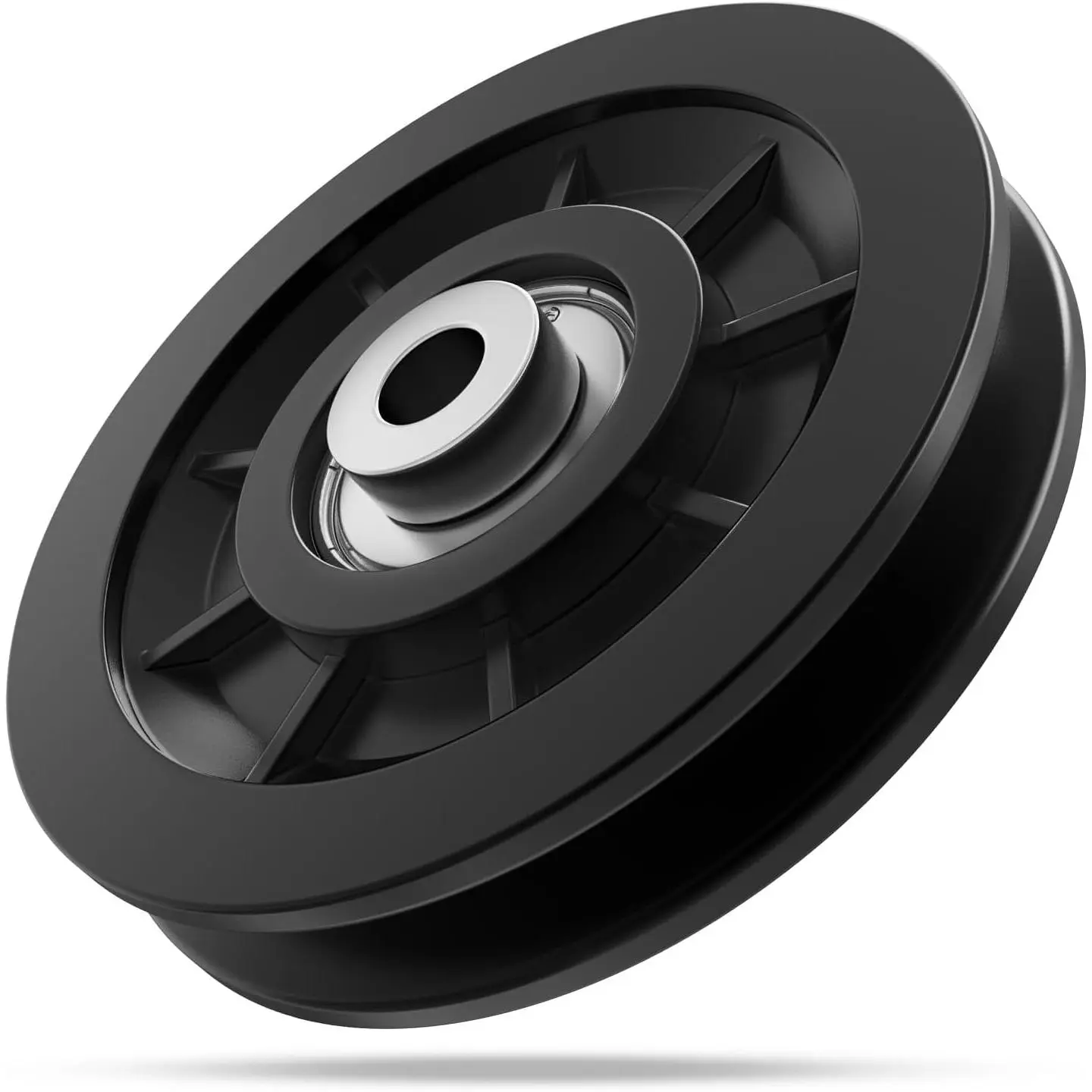 90mm/3.5" Nylon Bearing Gym Pulley Wheel, Universal Exercise Replacement Pulleys for  Gym Equipment ,  Machine Accessories, Garage Door Pulley System