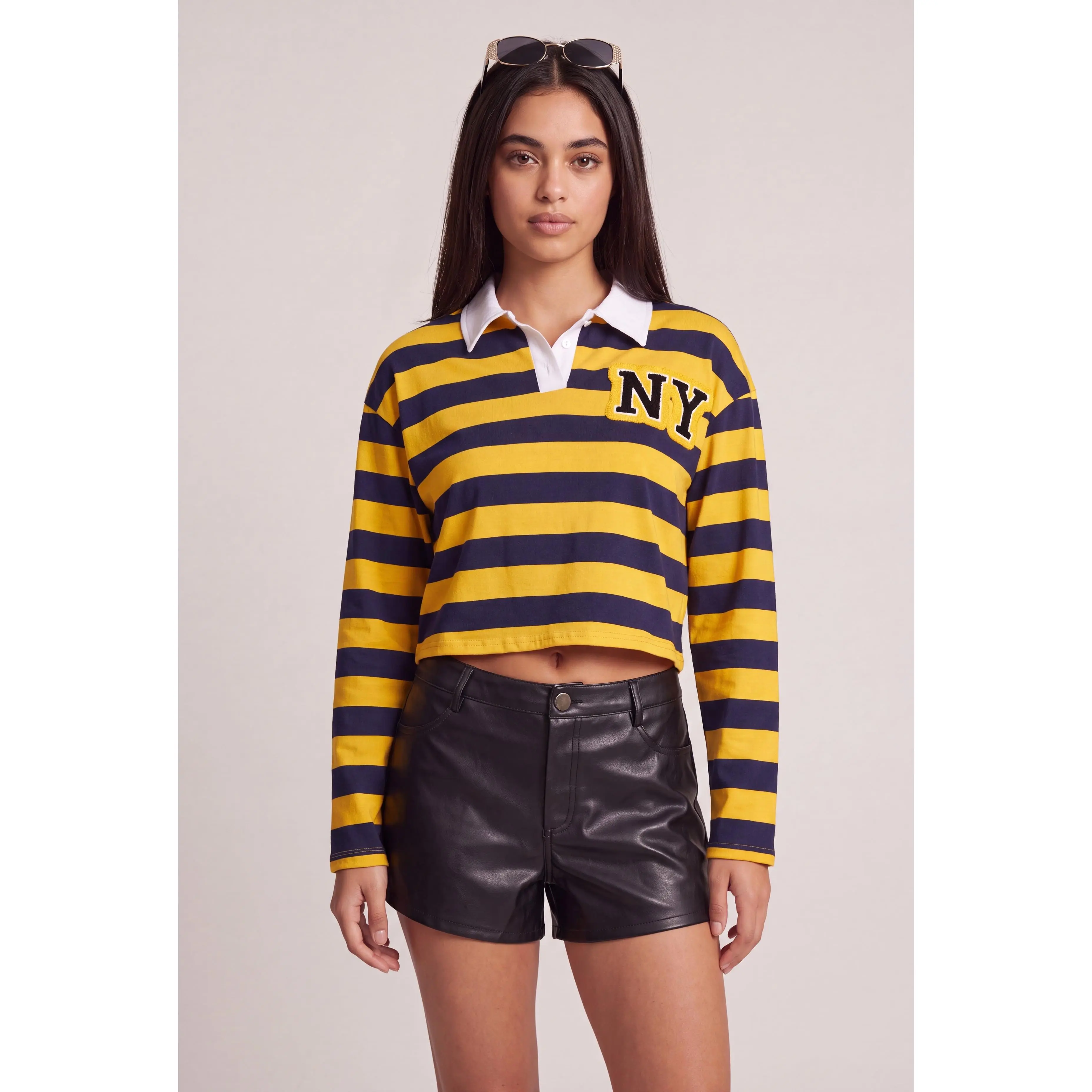 Caroline Polo Crop Top