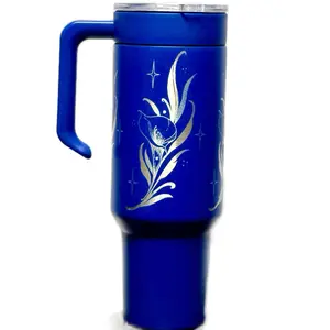 40oz Celestial Bloom Tumbler – Artwork by @AlexSmithBodyArt