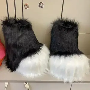Fluffy Kig Fursuit Cosplay Paw Shoes Furry Fursuit Cosplay Rubbit Cat Boots Cute Animal Manga Party Cos Costume Performance Prop
