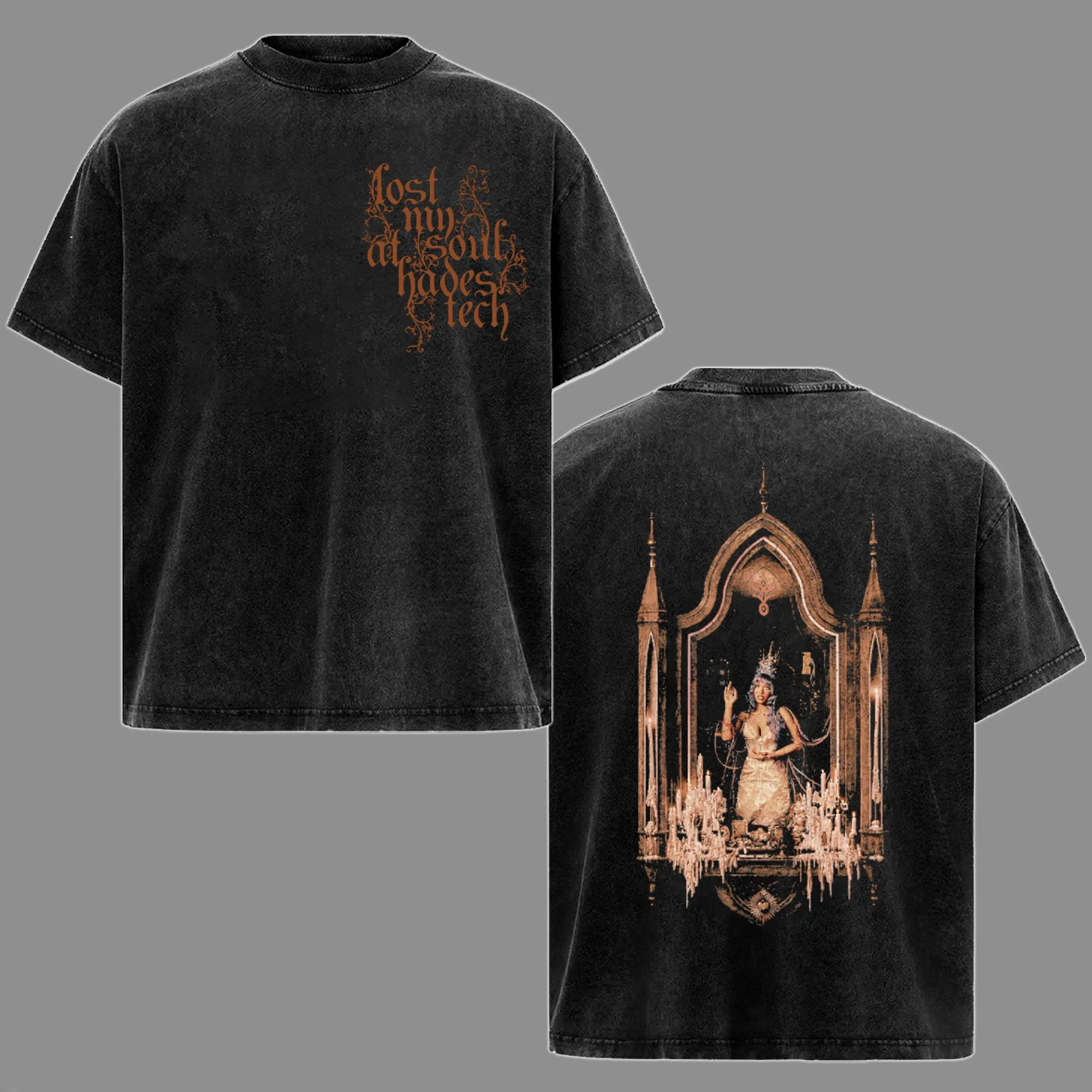 Vintage Melanie Mtinez - Hades New Album THE HADES RITUAL 2026 Washed Tee High-Quality Unisex Cotton Shirt Music Merch Streetwear Graphic Shirt Gift For Friend