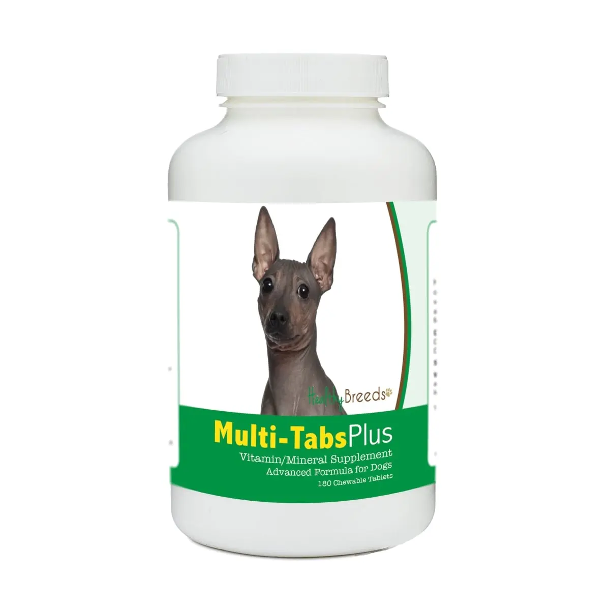 Healthy Breeds 840235181163 American Hairless Terrier Multi-Tabs Plus Chewable Tablets - 180 Count