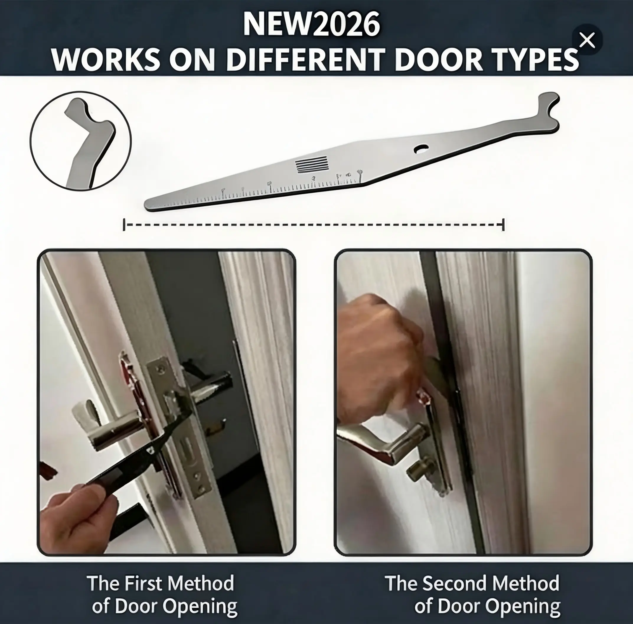2-Pack Team Ready Firefighter Pry Bar Door Gap Wedge Tool Kit - 8.78in Compact, Compact Design, 2pack Backup, Ratcheting Wrench, Built-in Ruler, Fits Most Doors, Emergency Multitool for First Responders