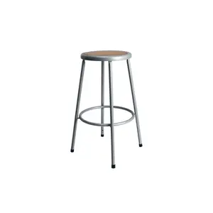 Hampden Furnishings 30" Felix Collection Steel Stool Gray