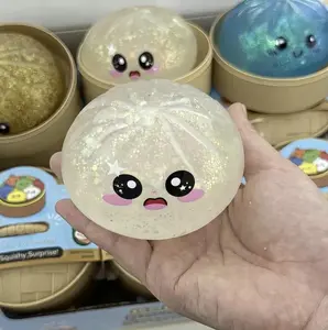 Soft Squeezable Stress Reliever Toy – Slow Rise Dumpling Squishy for Classroom Breaks, Desk Fidget, Party Favors, Travel Fun for Tiny Hands – 2.4in to 3.8in Sizes
