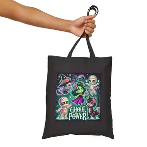 Ghoul Power Trick or Treat Halloween Tote Bag - Durable and Long-Lasting Cute & Comfy Co.