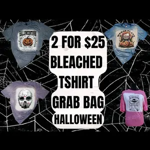 Halloween Tshirt mystery grab bag, Halloween shirts, mystery shirts, spooky shirts