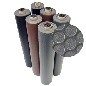 Rubber-Cal "Coin-Grip" Vinyl Flooring Roll - 2mm Thick