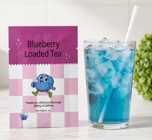 Blueberry Flavor Loaded Tea -  10 Sachets I 24ozSummer WinsCaffeinated Flavored Hydration PowderBeverage Mix  Easy to Mix