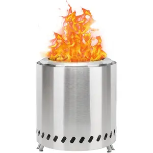 Portable Table Top Fire Pit with Stand, 8.6" Stainless Steel Mini Outdoor Low   Tabletop Firepit Fueled by Pellets or , for Outside Camping