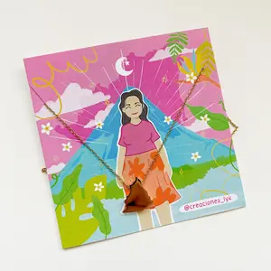 Nicaragua Map Necklace Waterproof Country Jewelry Gift for Outdoor Activities Handmade with Love Unique Design Perfect for Everyday Use