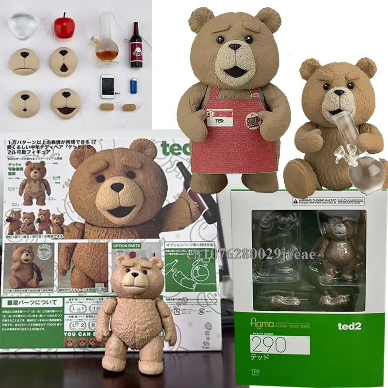 Figma 290 TED2 テッド フィギュア Boxed Teddy Bear Figure Figma 290 Movie TED 2 Ted Action Figure