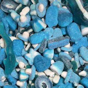 HALAL Blue Raspberry Mix - Sweet & Sour Gummy Candy
