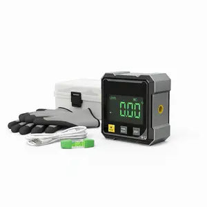 Digital Angle Finder — High Resolution (Up to 0.05°) with Backlit Display | Suitable for Woodworking & Construction Tools, Angle Gauge, Inclinometer, Plastic Construction