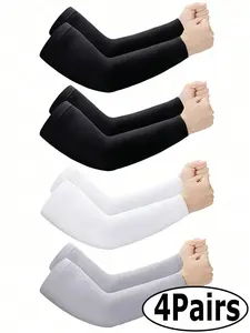 1/4 for ice silk sleeves, summer UV protection, outdoor sports sleeves, unisex sports goods, lightweight and breathable, suitable for various outdoor scenarios: hiking, running, driving, cycling, fishing