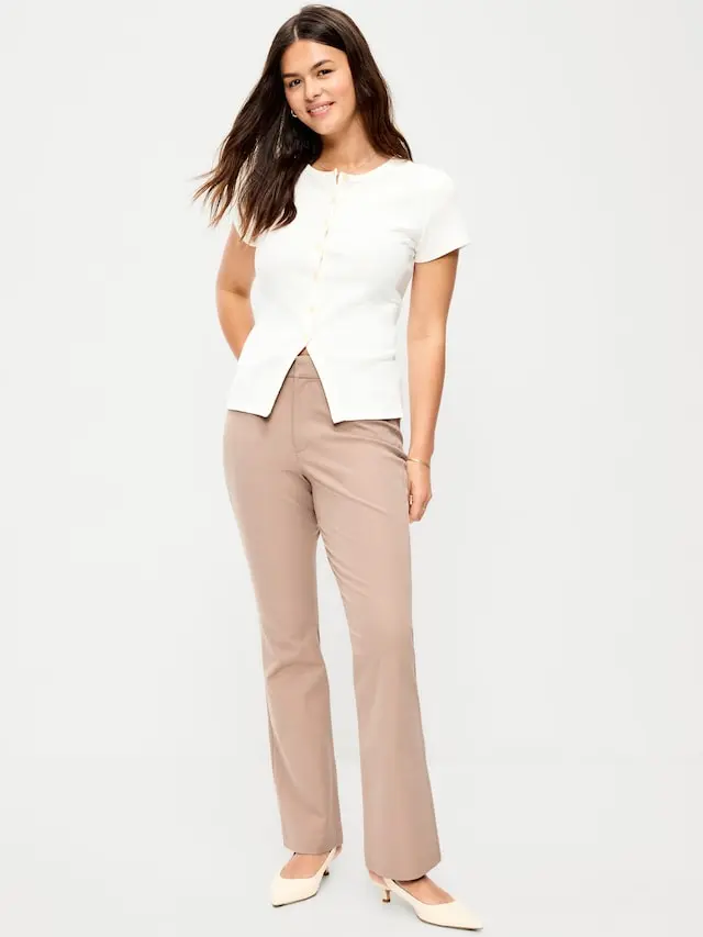 Old Navy Women's High-Waisted Pixie Flare Pants Old Navy Women's High-Waisted Pixie Flare Pants