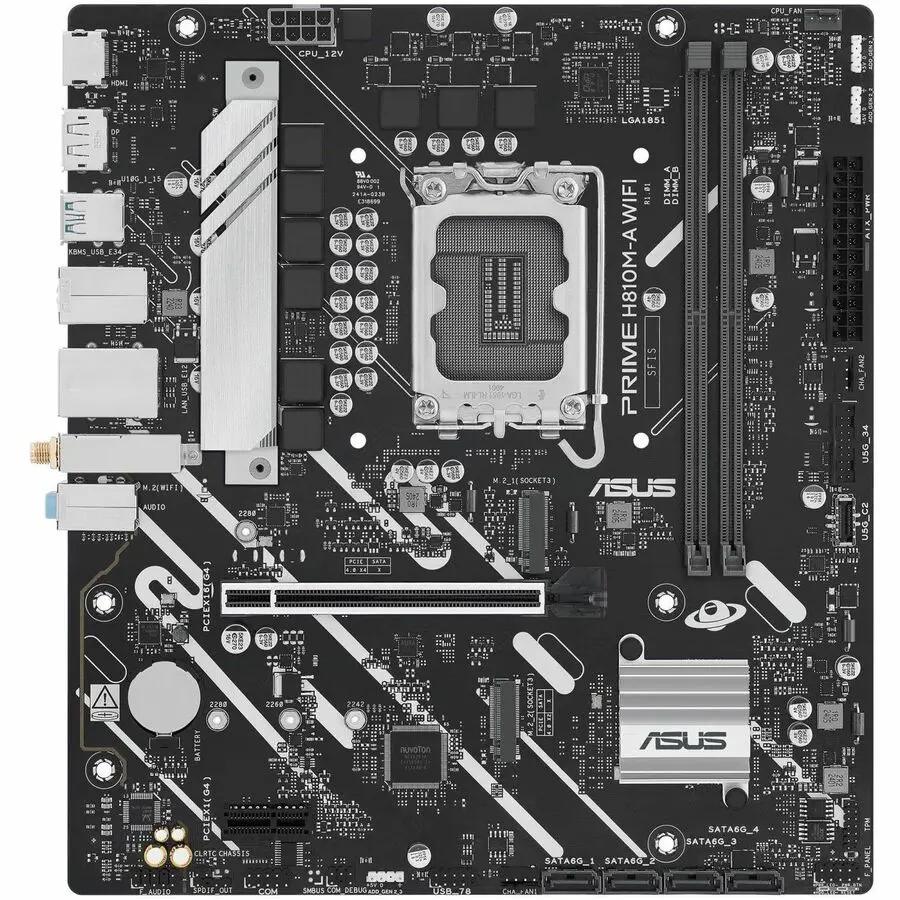 Asus Prime H810M-A WIFI-CSM LGA-1851 DDR5 mATX Desktop Motherboard