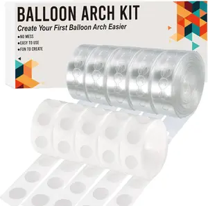 Balloon Arch Kit, 82ft Easy DIY Balloon Decorating Garland Strip and 500Pcs Glue Point Dots Tape for Balloon Arch, Decorations Making