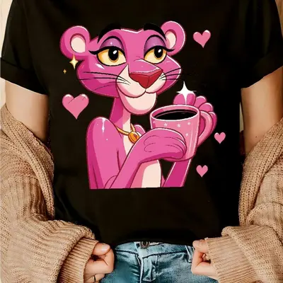 Playeras Para Mujer La Pantera Rosa TikTok Shop - Main Image